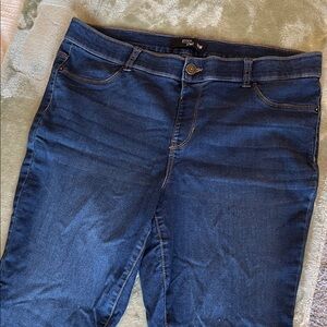 Stitch Star Dark Blue Skinny Jeans